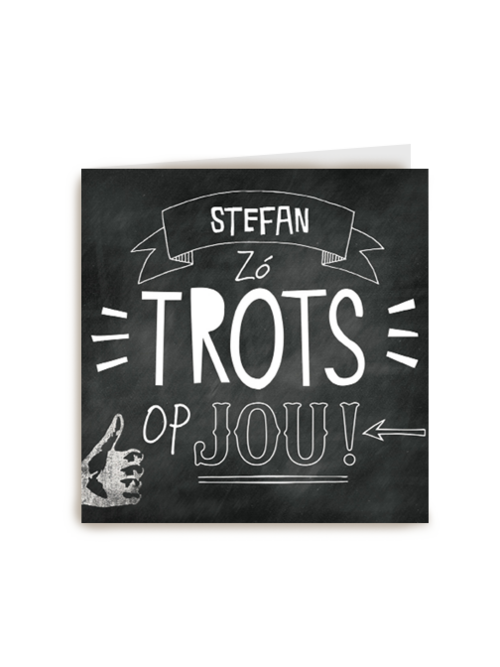 compliment trots op jou krijtbord
