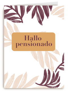 Pensioen kaart hallo pensionado