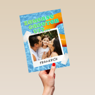 Zomer groeten uit zwembad
