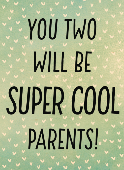 Houten Kaart Zwangerschap Felicitatie | Houten Kaart Hallmark | Zwangerschap Felicitatie | Zwanger You Two Will Be Super Cool Parents