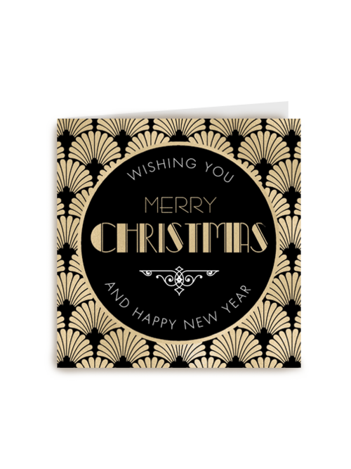 Kerstkaart zakelijk stijlvol Merry Christmas and happy new year