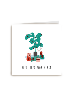 veel liefs voor kerst kerstkaart