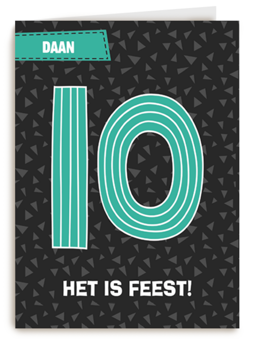 Verjaardagskaart Hallmark | 10 Jaar Het Is Feest