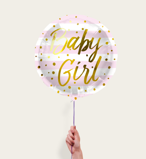 Ballon Baby Girl Roze Goud  