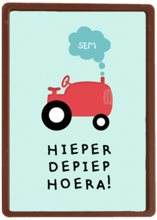 Verjaardagskaart tractor