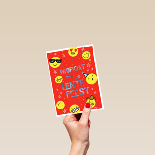 Lentefeest proficiat smileys