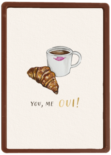 Valentine You Me Oui croissant