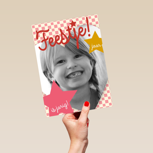 fotokaart kinderfeestje zoveel jaar