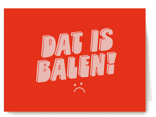 Geslaagd Dat is balen