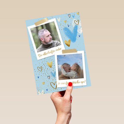 De allerliefste vader en fantatische opa fotokaart