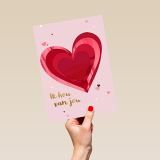 Valentijn Ik hou van jou hart