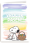 pasen kaart snoopy vrolijk pasen