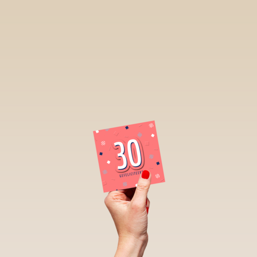verjaardag kaart stijlvol leeftijd 30