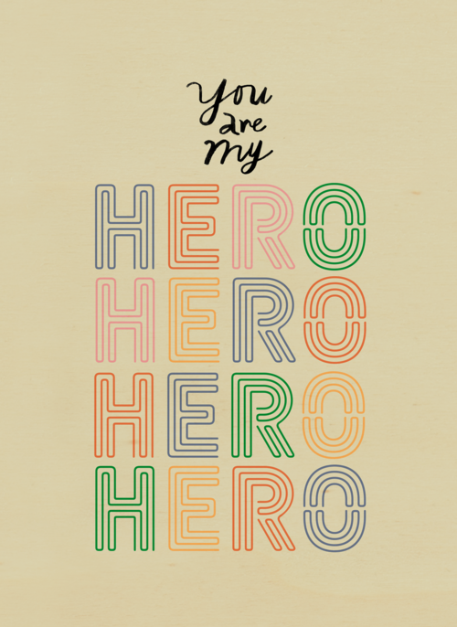 Houten Kaart Vaderdag | Hallmark | Houten Kaart Hallmark | Vaderdag | Complimentkaart You Are My Hero