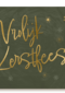 vrolijk kerstfeest in gouden letters op groen