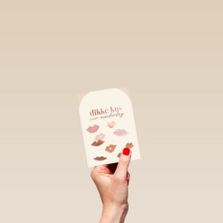 Moederdag Dikke Kus Beige
