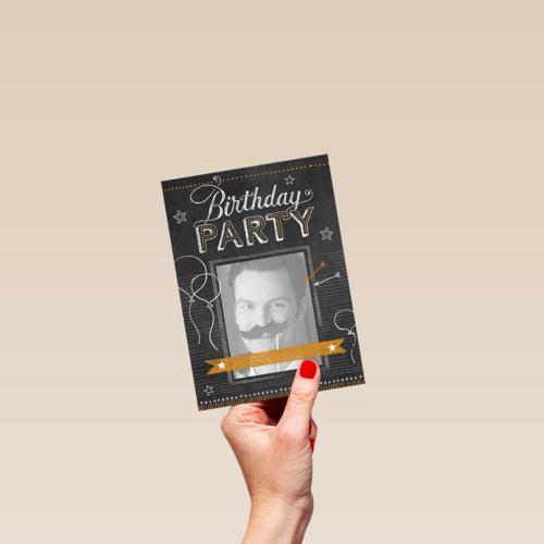 leuke kaart verjaardagsfeest uitnodiging