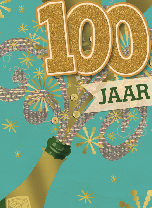 verjaardag leeftijden champagne 100