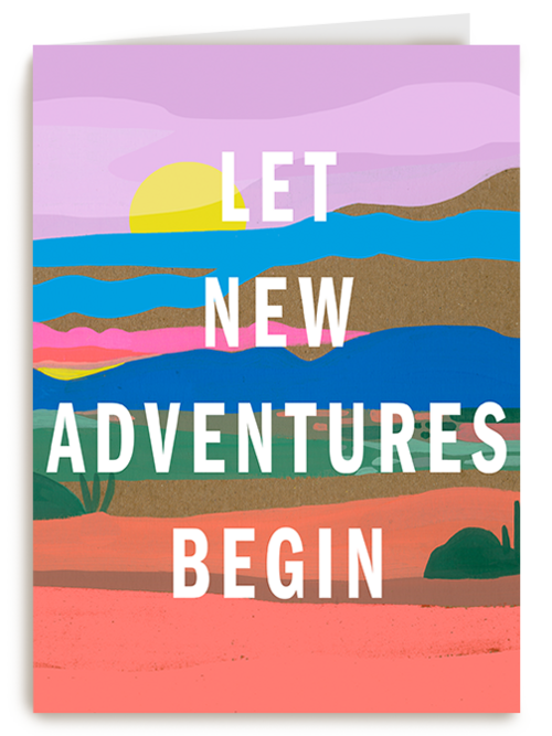 Kaart Hallmark | Felicitatie Diploma Examenfeest | Geslaagd Let New Adventures Begin