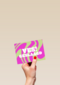 Geslaagd Yes swirl groen roze