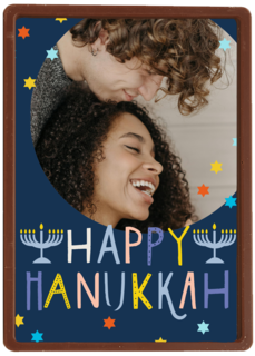 Happy Hanukkah fotokaart