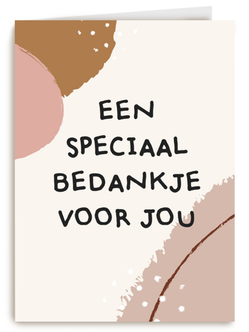 bedanktkaart een speciaal bedankje voor jou
