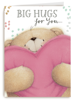 valentijnkaart big hugs for you