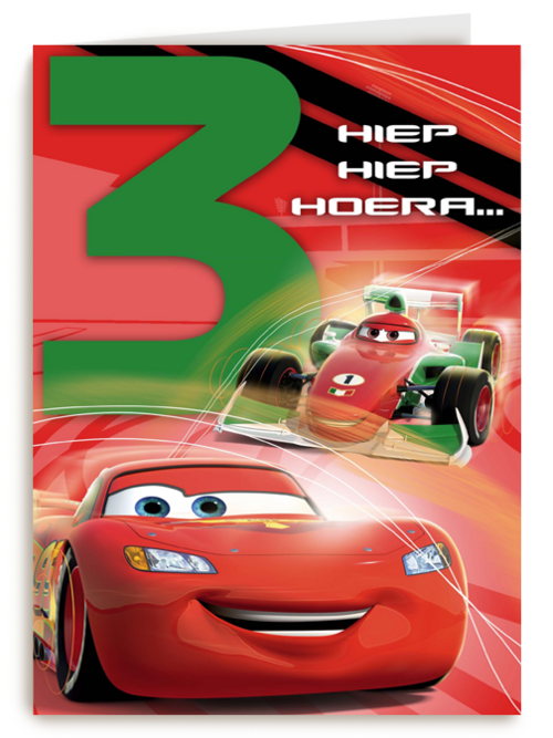 drie hiep hiep hoera cars