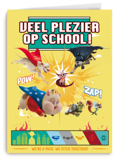 SuperPets kaart Veel plezier op school