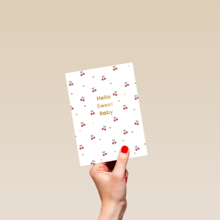 Geboortefelicitatie hello sweet baby