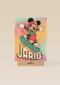 Verjaardagskaart Mickey Mouse skateboard