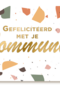 Stijlvolle kaart communie