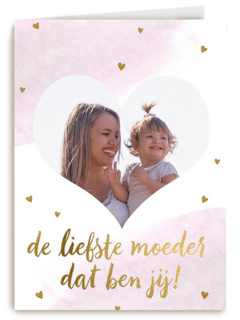 fotokaart moederdag de liefste moeder dat ben jij