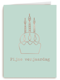 fijne verjaardag met deze cupcake