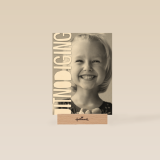 fotokaart staand zwart wit uitnodiging