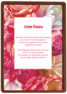 een fleurige bloemen kaart voor iemand zijn verjaardag