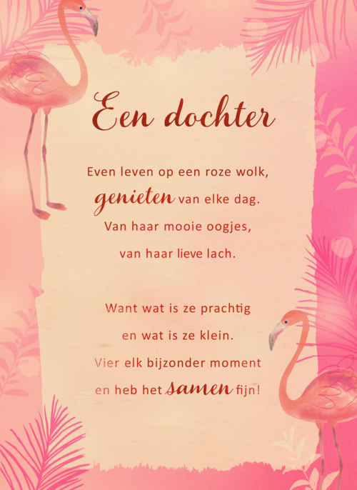 Baby kaart Dochter More than words