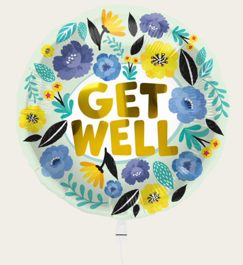 Ballon Beterschap Bloemen Multi