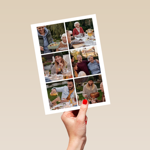Fotokaart collage 6 fotos
