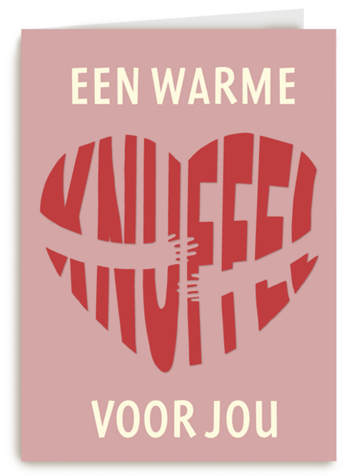 Sterkte kaart een warme knuffel voor jou