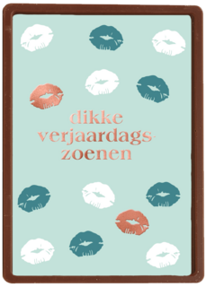 dikke gekleurde verjaardgszoenen