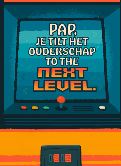 Houten Kaart Vaderdag | Houten Kaart Hallmark | Vaderdag | Pap Ouderschap Next Level