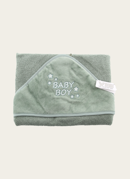 Badcape Baby Boy Mosgroen | Vib Cadeau Baby |