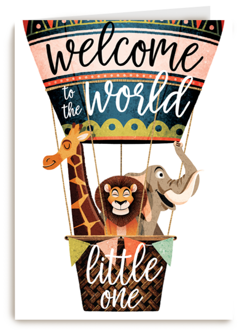 geboorte kaart welcome to the world
