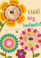 fotokaart bloemen heel erg bedankt