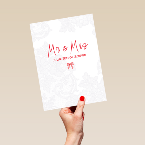 Mr Mrs jullie zijn getrouwd