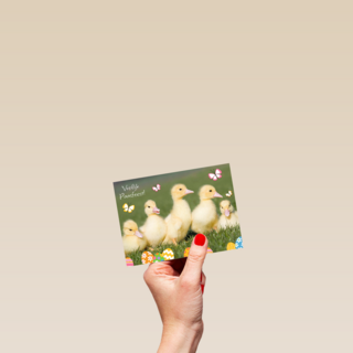 vrolijk passfeest eendjes kaart