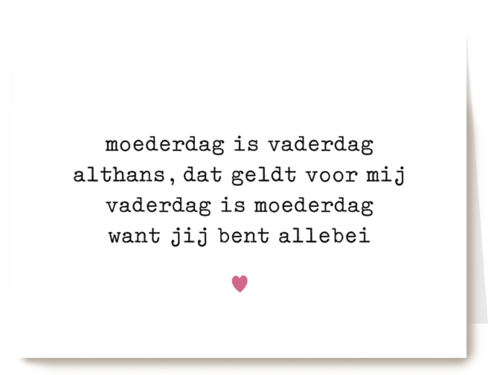 Kaart Hallmark | Moederdag | Moederdagkaart Lief Moederdag Is Vaderdag