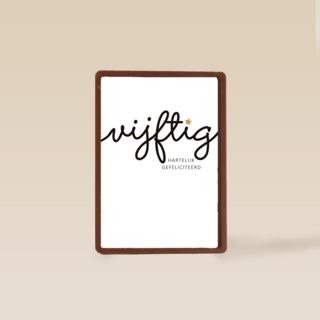 Verjaardagskaart leeftijden 50 vijftig