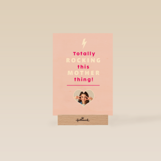 moederdag fotokaart totally rocking this moeder thing